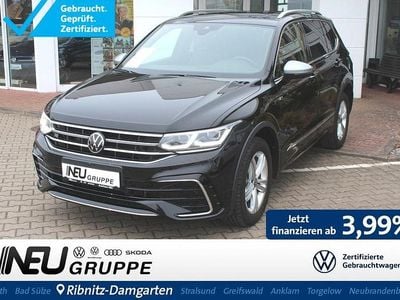 Deep black (metallic) Gebraucht 2022 VW Tiguan Allspace R-line SUV | 38.779 € (Guter Preis)