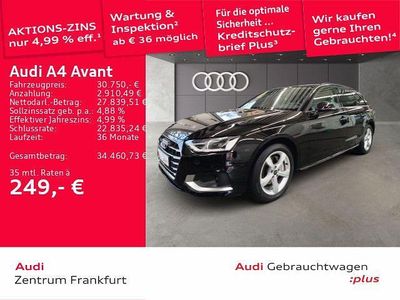 Brillantschwarz/brillantschwar Gebraucht 2024 Audi A4 Advanced Kombi | 30.750 € (Superpreis)