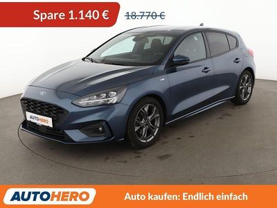Blau Gebraucht 2021 Ford Focus ST-Line Limousine | 17.630 € (Fairer Preis)