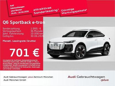 Gebraucht Audi Q6 Sportback e-tron Ambiente 284 kW (387 PS) 2025 Gletscherweiß metallic SUV