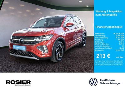Brugt VW T-Cross R-line 116 HK (85 kW) 2025 Rød SUV