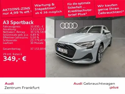 Brugt Audi A3 Sport 150 HK (110 kW) 2026 Grå Sedan