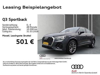 Grau Gebraucht 2025 Audi Q3 Sportback Sport SUV | 43.899 € (Fairer Preis)