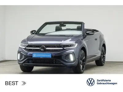 Gebraucht VW T-Roc Cabriolet Style 150 PS (110 kW) 2022 Rauchgrau metallic/schwarz (metallic) Cabrio