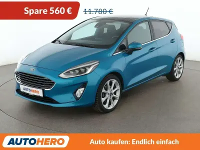 Gebraucht Ford Fiesta Titanium 101 PS (74 kW) 2018 Blau Kleinwagen