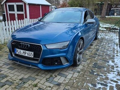 Gebraucht Audi RS7 Ambiente 605 PS (444 kW) 2017 Blau Kleinwagen