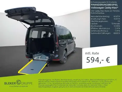 Używany VW Caddy Maxi Style 122 KM (89 kW) 2024 Czarny Minivan