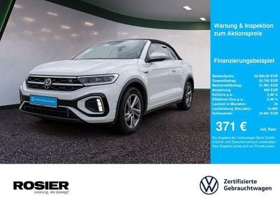 Second-hand VW T-Roc Cabriolet R-line 150 CP (110 kW) 2025 Alb Cabrio