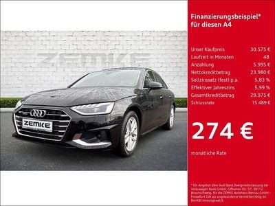 Gebraucht Audi A4 Advanced 265 PS (194 kW) 2022 Schwarz Limousine