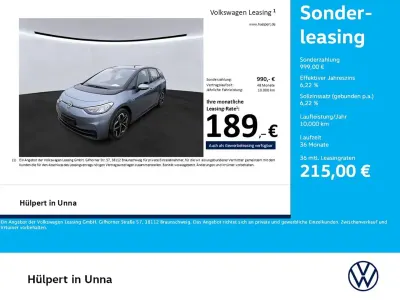Brugt VW ID.3 Pro 106 kW (145 HK) 2021 Blå Hatchback