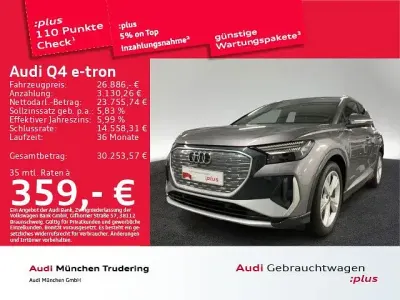 Gebraucht Audi Q4 e-tron Basis 194 kW (265 PS) 2022 Taifungrau metallic SUV