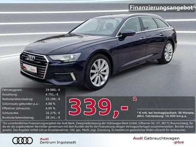 Blau metallic Gebraucht 2021 Audi A6 Design Kombi | 29.980 € (Superpreis)