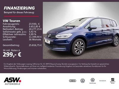 Gebraucht VW Touran Active 150 PS (110 kW) 2022 Atlantik blue metallic Van / Kleinbus