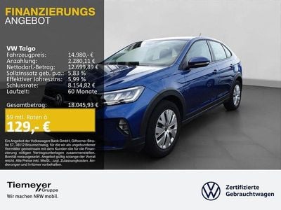 Gebraucht VW Taigo Basis 95 PS (69 kW) 2022 Blau SUV
