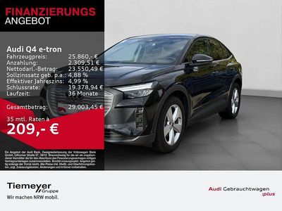 Schwarz Gebraucht 2022 Audi Q4 Sportback e-tron Advanced Plus SUV | 25.860 € (Guter Preis)