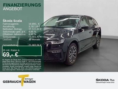 Schwarz Gebraucht 2025 Skoda Scala Selection Kleinwagen | 18.470 € (Guter Preis)