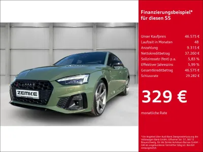 Gebraucht Audi S5 Sportback Sport 341 PS (250 kW) 2022 Distriktgrün metallic Kleinwagen