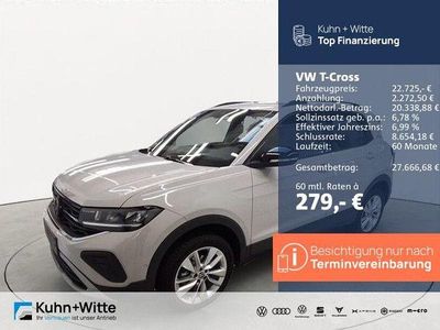 Grau Gebraucht 2024 VW T-Cross Goal SUV | 22.725 € (Fairer Preis)