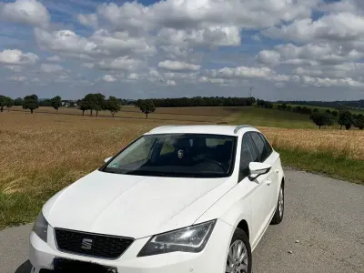 Gebraucht Seat Leon ST Style 105 PS (77 kW) 2014 Weiß Kombi