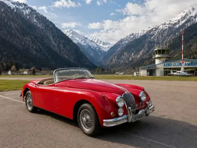 Gebraucht Jaguar XK 209 PS (153 kW) 1958 Rot Cabrio