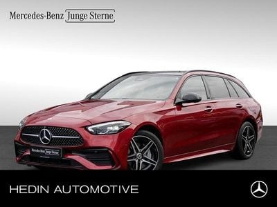 Rot Gebraucht 2022 Mercedes C300e AMG Limousine | 37.900 € (Fairer Preis)