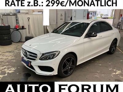 gebraucht Mercedes C400 4M LIMO 9G 3x AMG-LINE LEDER LED NAVI SHZ