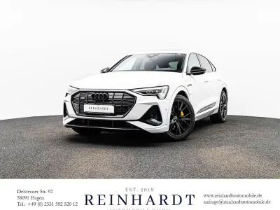 Gebraucht Audi e-tron Sportback Black Edition 300 kW (408 PS) 2022 Gletscherweiß metallic SUV