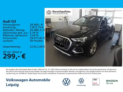 Gebraucht Audi Q3 Advanced 150 PS (110 kW) 2023 Schwarz SUV