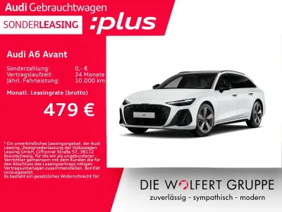 Gebraucht Audi A6 S-Line 367 PS (269 kW) 2026 Gletscherweiß metallic Kombi