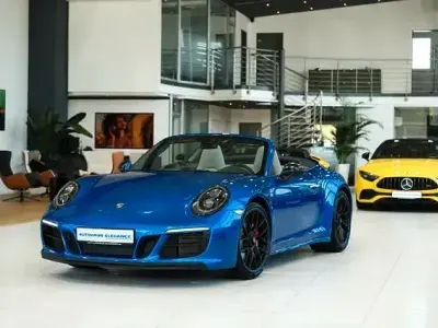 Gebraucht Porsche 911 Carrera 4 GTS Chrono 450 PS (330 kW) 2017 Saphirblaumetallic Cabrio