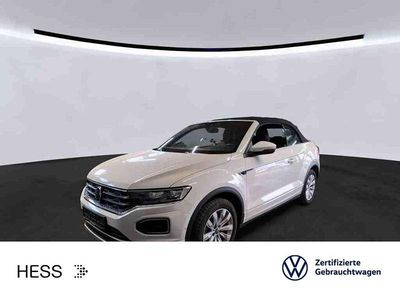 Gebraucht VW T-Roc Cabriolet R-line 150 PS (110 kW) 2021 Pure white/schwarz Cabrio