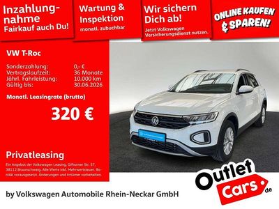 Gebraucht VW T-Roc Life 150 PS (110 kW) 2022 Weiß SUV