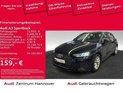 Gebraucht Audi A3 110 PS (80 kW) 2022 Brillantschwarz Limousine
