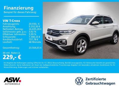 Gebraucht VW T-Cross Style 110 PS (80 kW) 2022 Ascotgrau SUV