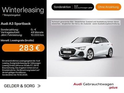 Gletscherweiß metallic Gebraucht 2025 Audi A3 S-Line Limousine | 32.480 € (Superpreis)