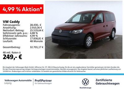 Gebraucht VW Caddy Basis 102 PS (75 kW) 2024 Rot Van / Kleinbus