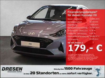 gebraucht Hyundai i10 1.2 Benzin Prime Automatik Dach-Lackierung schwarz Navi