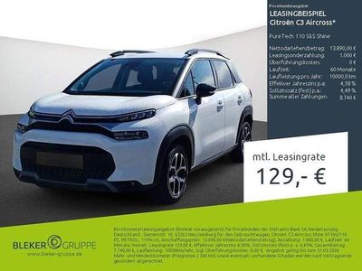 Gebraucht Citroën C3 Aircross Shine 110 PS (80 kW) 2023 Weiß SUV