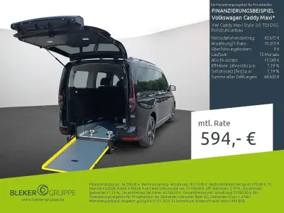 Usata VW Caddy Maxi Style 122 CV (89 kW) 2024 Nero Monovolume