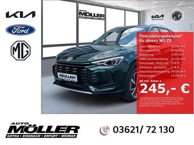 Neu MG ZS Luxury 197 PS (144 kW) 2025 Grün Limousine