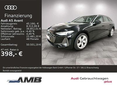 Gebraucht Audi A5 Ambiente 204 PS (150 kW) 2025 Mythosschwarz metallic Kombi