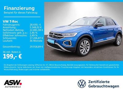 Gebraucht VW T-Roc Style 150 PS (110 kW) 2023 Ravennablau metallic SUV