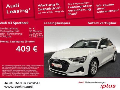 Gletscherweiß metallic Gebraucht 2025 Audi A3 Advanced Plus Kombi | 35.510 € (Fairer Preis)