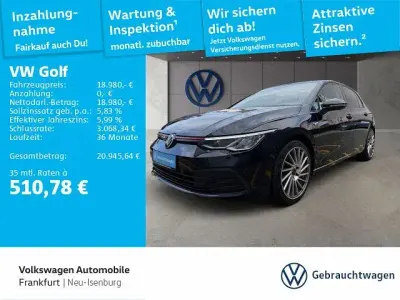 Gebraucht VW Golf VIII Life 150 PS (110 kW) 2020 2t deep black perleffekt (metallic) Limousine