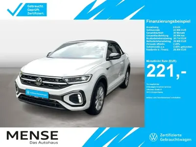 Gebraucht VW T-Roc Cabriolet R-line 150 PS (110 kW) 2025 Weiß Cabrio