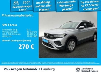 Gebraucht VW T-Cross Life 116 PS (85 kW) 2025 Reflexsilber metallic SUV