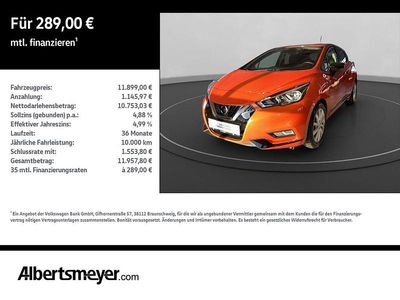Usata Nissan Micra N-Connecta 90 CV (66 kW) 2018 Arancione Utilitaria