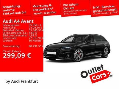 Gebraucht Audi A4 S-Line 204 PS (150 kW) 2024 Mythosschwarz metallic/mythoss Kombi