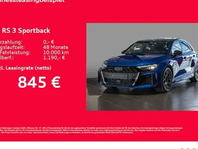 Neu Audi RS3 Ambiente 400 PS (294 kW) 2026 Blau Limousine