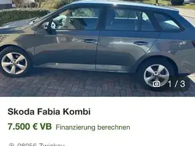 Używany Skoda Fabia Ambition 75 KM (55 kW) 2017 Szary Kombi